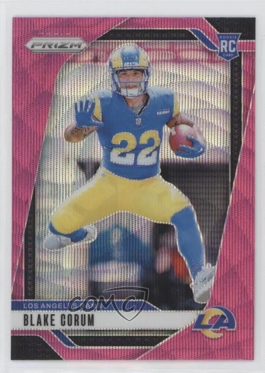 2024 Panini Prizm Rookies Pink Wave Prizm Blake Corum #308 09gw