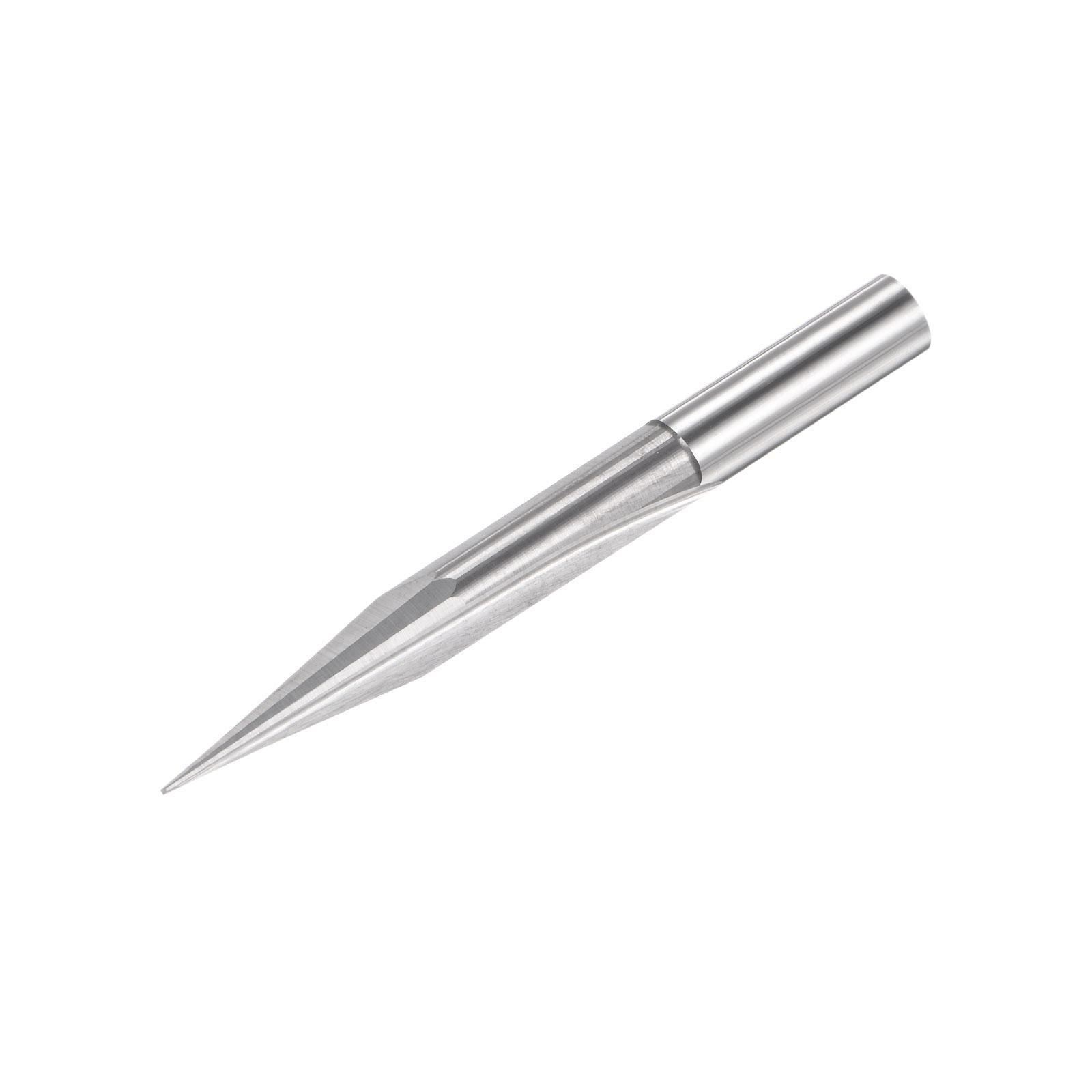 0.4mm Tip 15 Degree 60mm Length Carbide Tapered Wood Engraving CNC Router Bit
