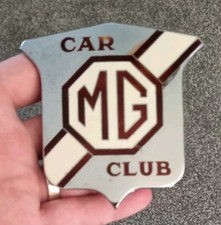 Vintage Mg Car Club Grill Mgcc Classic Car Badge Mg Badge Made In Birmingham