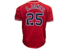 Andruw Jones Signed Atlanta Red Baseball Jersey JSA