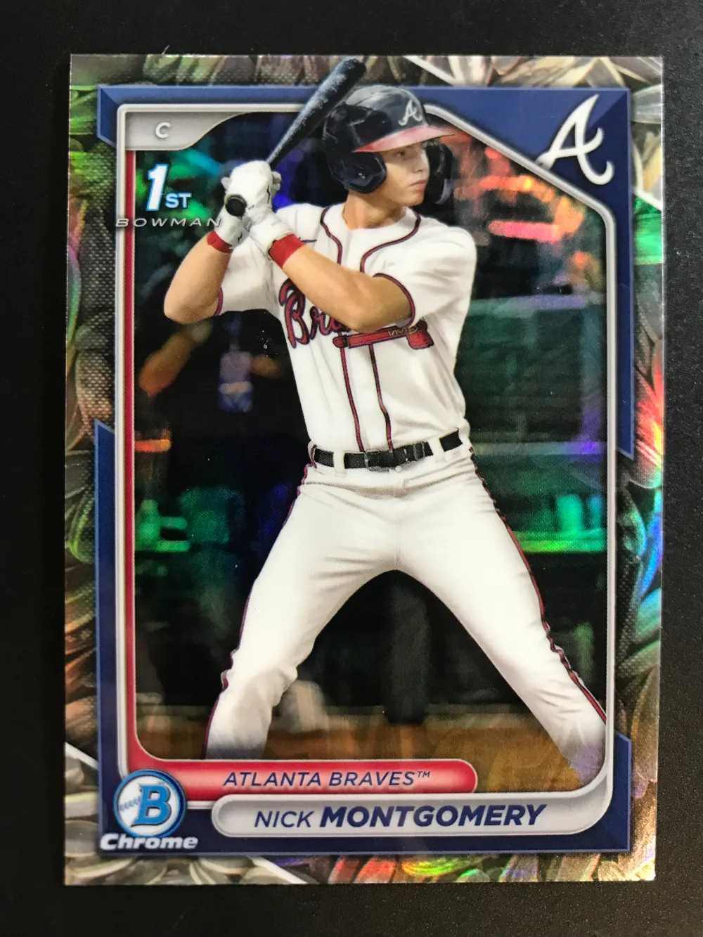 2024 Bowman Draft 1st Chrome Sunflower Seeds Refractor Nick Montgomery SSP HD