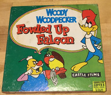 Super 8mm Sound Film Woody Woodpecker Fowled up Falcon