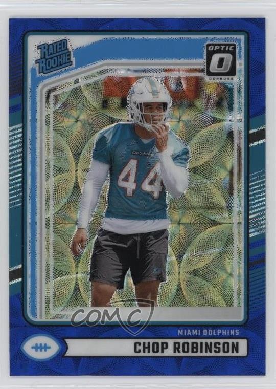 2024 Donruss Rated Rookie Optic Preview Blue Scope Prizm Chop Robinson #351 2l4