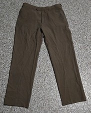 Haggar brown polyester dress pants classic fit size 34 x 32