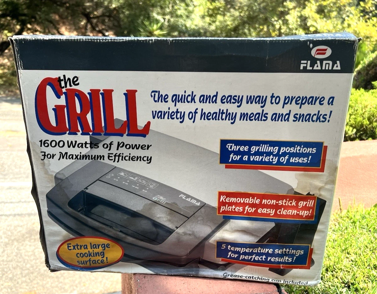New in Box Flama G1600 Griddler Panini Sandwich Grill Press Contact Non Stick