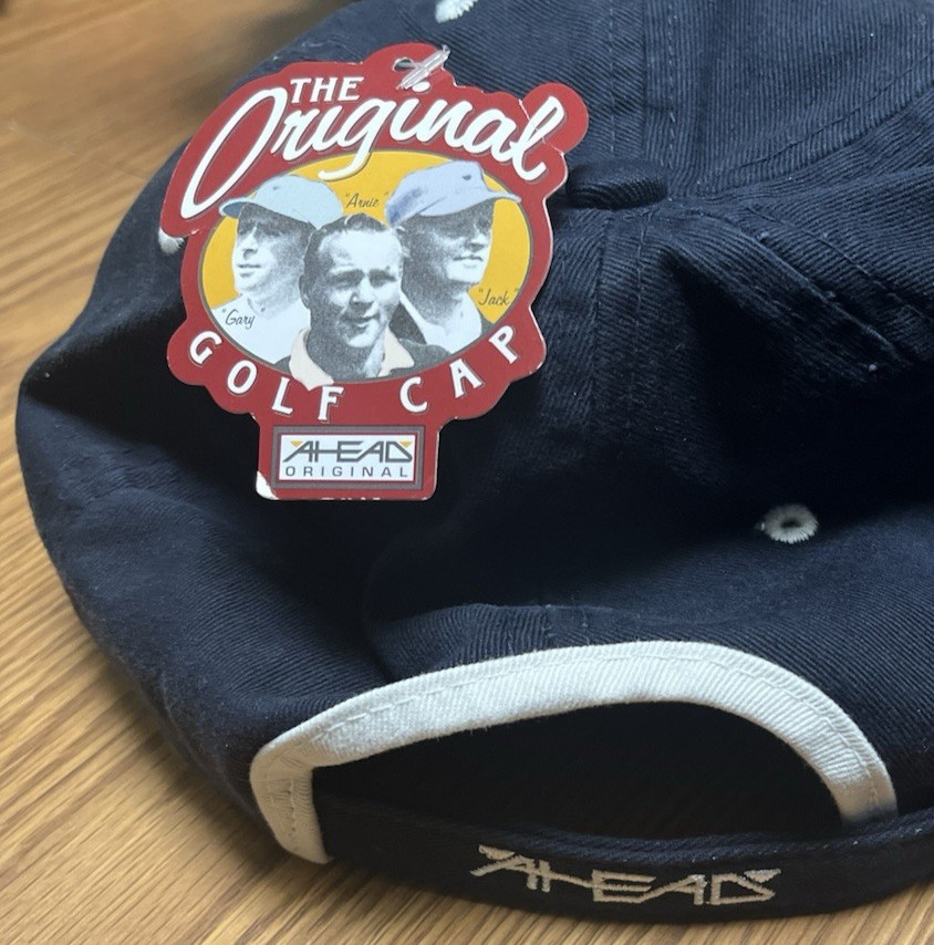 Jack Nicklaus Signed autographed VINTAGE ORIGINAL AHEAD Golf Hat NWT PSA/DNA LOA view 5