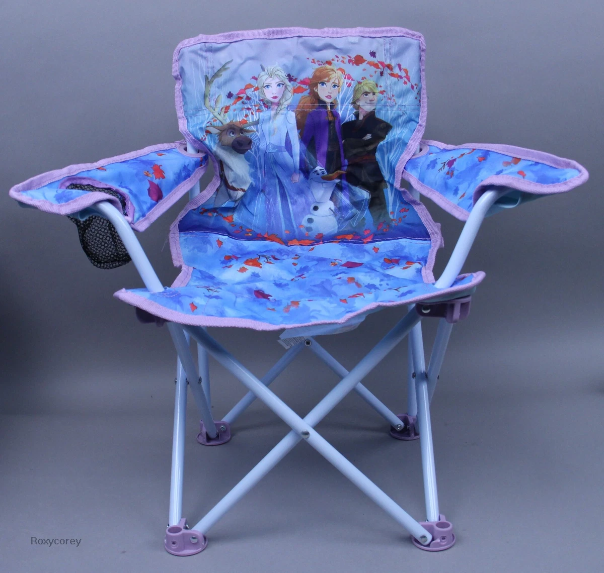 Disney Frozen II Anna Elsa Fold N Go Beach Pool Camping Chair Ages 3 7 NWT