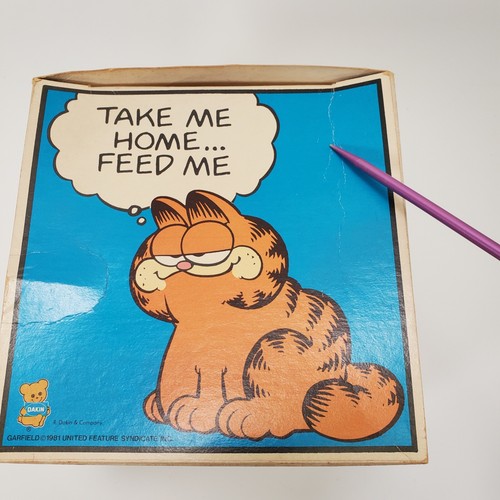 Vintage 1981 Dakin Garfield the Cat 6.5" Plush in Original Funnies Gift Box - Picture 4 of 18