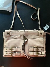 Joelle Hawkens By Treesje Nora Crossbody / Clutch Pale Pink Soft Leather $250