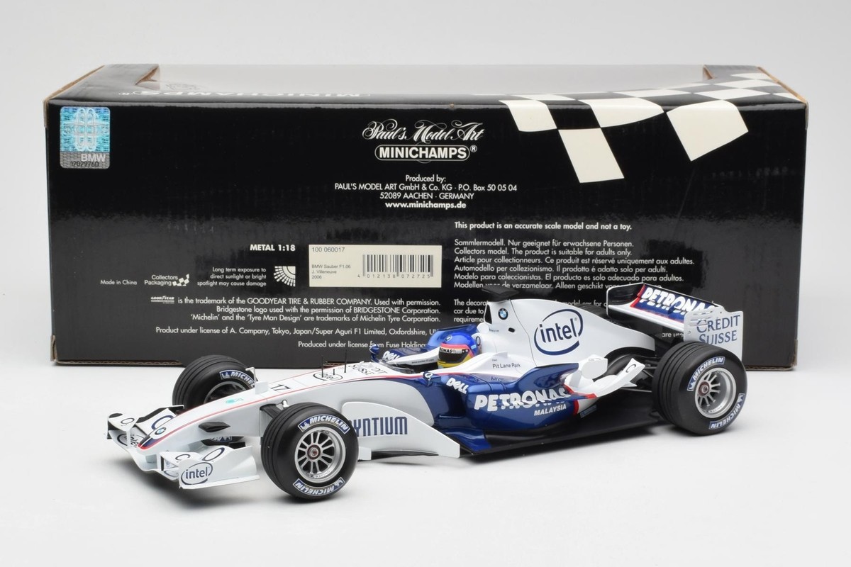 ミニチャンプス 1/43 BMWザウバー F1.06 ベッテル Minichamps 1/43 BMW Sauber F1.06 S. Vettel - Test Driver