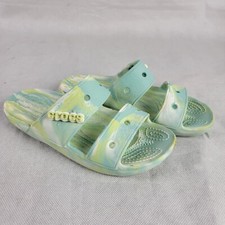 Crocs Classic Marbled Tie Dye Two-Strap Sandals  Waterproof Sandals Size M3/W5