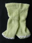 Vintage BARBIE CLONE MOD CLOTHES Green HALTER ROMPER Rick Rack FREE SHIP
