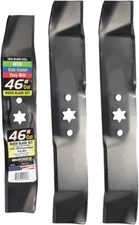 3 Mulching Blade Set for 46" Deck MTD Cub Cadet LT1045 LT1046 I1046 Riding Mower