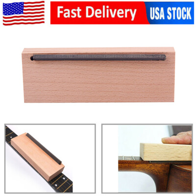 Fret End Beveling File 2 in 1 Guitar Bass Fret End Dressing Crowning Block