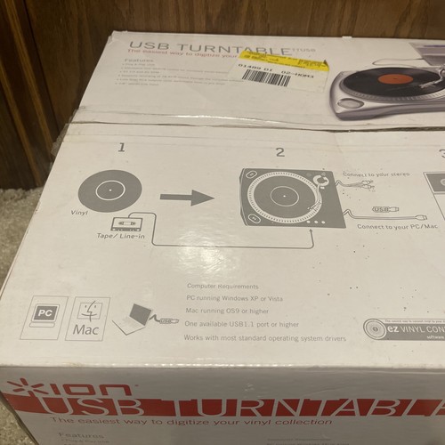 Ion Audio TTUSB 10 Vinyl Recording USB Turntable BRAND NEW - Afbeelding 3 van 4
