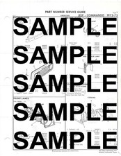 Collision Part Numbers For 1972-1973 Jeep Commando Parts Book Collision Part Numbers For 1972-1973 Jeep Commando Parts Book