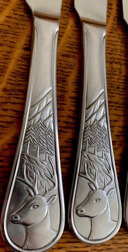 CAMBRIDGE FLATWARE SILVERWARE *DEER II* YOU CHOOSE PIECE - HUNTING ELK OUTDOORS - Picture 6 of 7