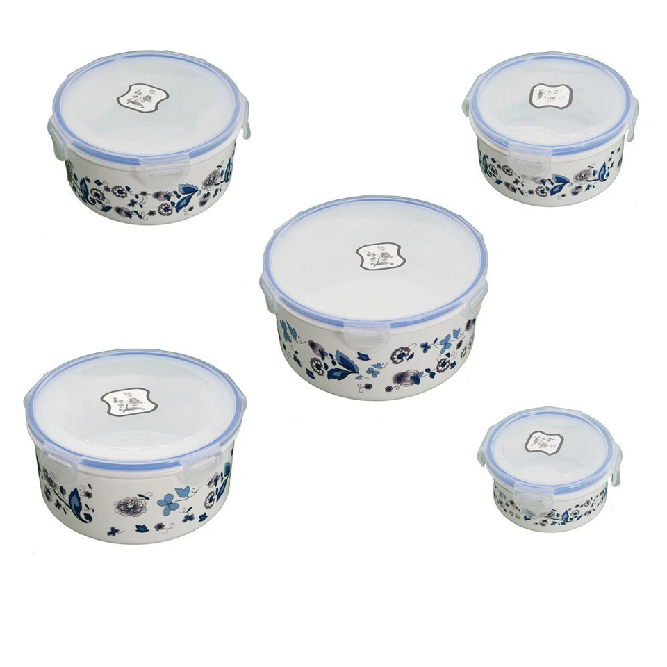 10 tlg. Mikrowellenschüssel Set Mikrowelle Geschirr Topfset Töpfe Aufbewahrung - Bild 4 von 4