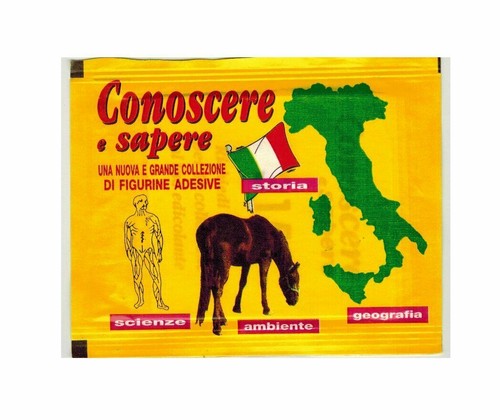 Lotto 50 Bustine Conoscere e Sapere Figurine sigillate ed. Gallo 1996 - Picture 2 of 3