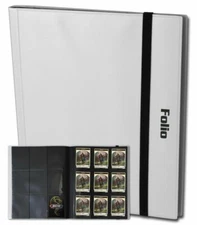 BCW Folio 9-Pocket Album White - 20 Pages, Acid-Free, Archival Safe Side-Loading
