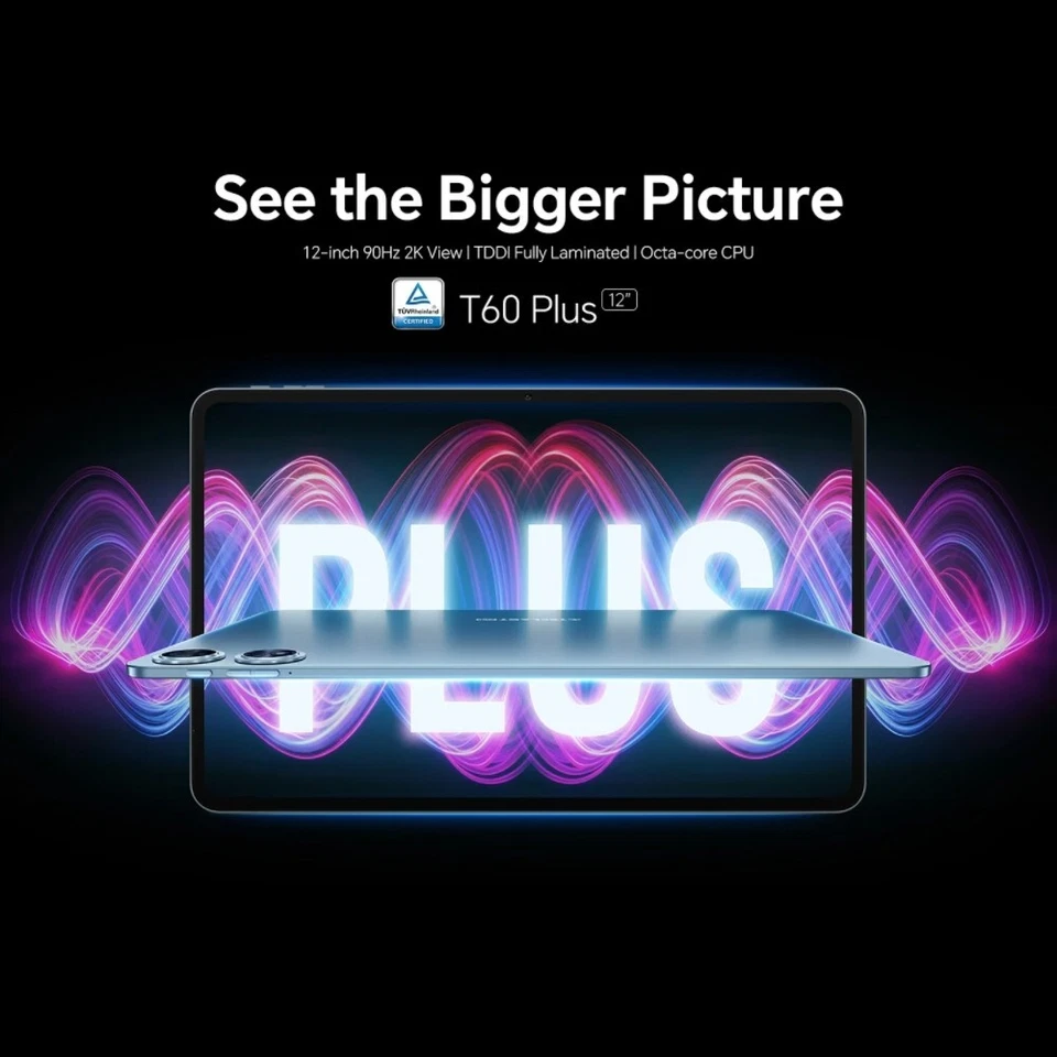 Teclast 12 inch Tablet 90Hz Refresh Rate Display Android 14 6GB RAM 128GB ROM - Image 2 of 4