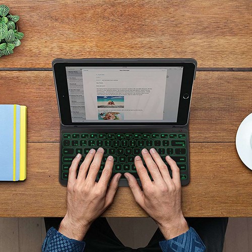 Rechargeable RGB Bluetooth Keyboard for MAC iOS Android PC iPad Tablet Windows - Picture 13 of 14