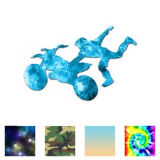 Dirt Bike Tricks - Vinyl Decal Sticker - Multiple Patterns  Sizes - ebn106