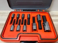 NEW PROTO J52210H Hex Bit Set,3/8" & 1/2" Drive,10 pcs