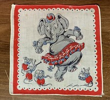 Vintage Children Handkerchiefs Various Characters  Themes Each Sold Separately