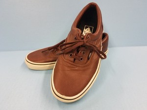 brown leather vans womens