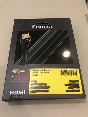 AudioQuest 1 meter Forest HDMI Cable, Black/Green (HDMIFOR01)