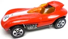 1998 HOT WHEELS CAT-A-PULT #64 RED 1:64 DIECAST 2 1/4" RACE CAR W WHITE & ORANGE
