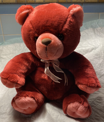 HugFun Maroon Teddy Bear Plush UK