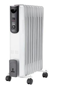 LARGE ULTRAMAX Oil Filled Radiator 9 Fin 2000W Electric Heater With Thermostat LARGE ULTRAMAX Oil Filled Radiator 9 Fin 2000W Electric Heater With Thermostat