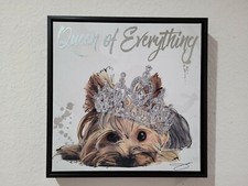 Yorkie Yorkshire Terrier Hanging Wall Sign Picture Wall Art/Tabletop Decor