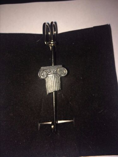 Kolumna rzymska W46 szal , broszka i kilt przypinka cyna 3" 7,5 cm - Zdjęcie 1 z 1