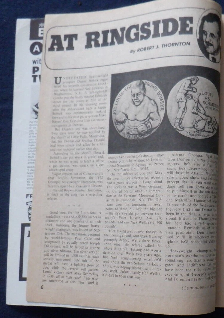 International Boxing Dec. 1973, Ali, Bobick, Lyle, Quarry, Frazier, Mando, Ellis - 画像4/20
