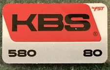 GENUINE KBS 580 80 IRON SHAFT LABEL