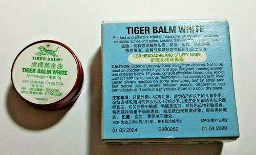 12xTiger Balm White Ointment Travel Size 4g For Headache and stuffy Nose(no box) - Picture 4 of 5