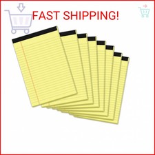 8 Pack Yellow Legal Pads 5x8 Small Note Pads 240 Sheets Perforated Yellow Pads P