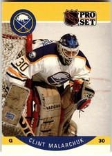 1990-91 Pro Set #25 Clint Malarchuk Buffalo Sabres NHL Hockey