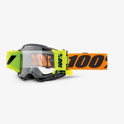 100% MX | MTB Brille - Accuri-2 FORECAST Roll-Off System (GRAU/FLUO ORANGE)