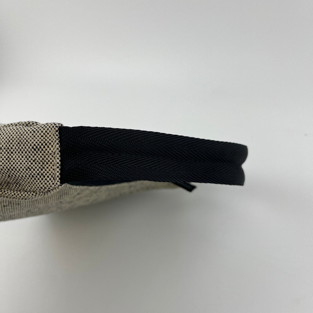 Used PRADA Handbag Gray Canvas Vintage Ladies Used Good Condition HIBUOCHI VINTA thumbnail 6