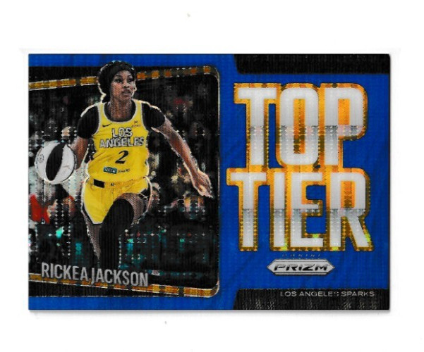 2025 Panini Prizm WNBA Basketball Top Tier Blue Rickea Jackson Prizm Card #3/199