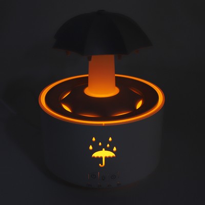 Hot Essential Oil Diffuser Humidifier Rotating Rain Umbrella Shape Remote Contr