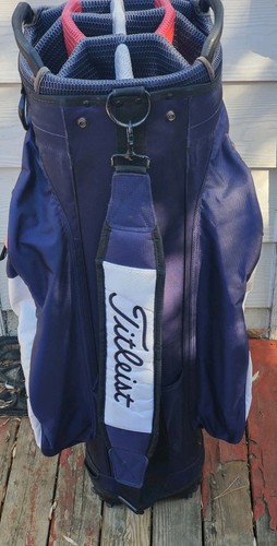 Titleist Golf Cart 14Way Lightweight Bag w/Rain Cover EUC - Picture 3 of 6
