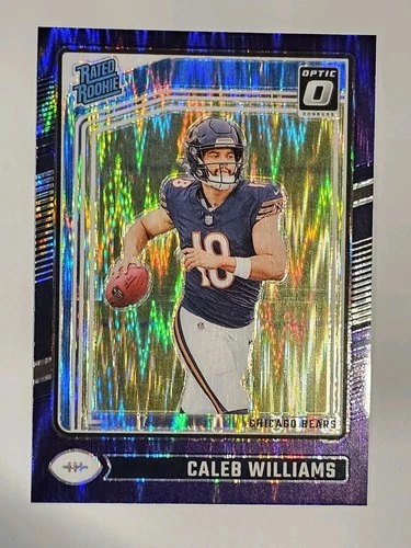 2024 Panini Donruss Optic - Rated Rookie Caleb Williams #201 Purple Shock Prizm