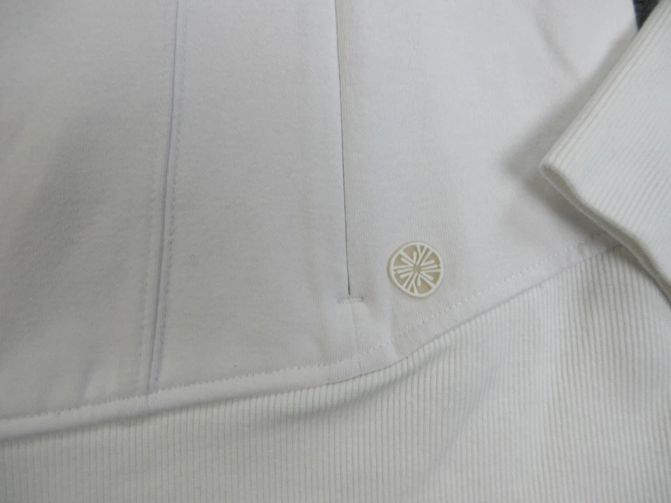 Chaqueta de lujo Lilly Pulitzer para mujer pequeña blanca con cremallera frontal ropa deportiva atlética Foto 4 de 4