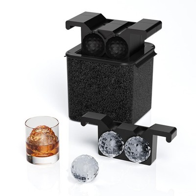 Clear Ice Maker Mold,Crystal-clear Ice Cube Maker,4 Distinctive 2.4'' Sphere I...