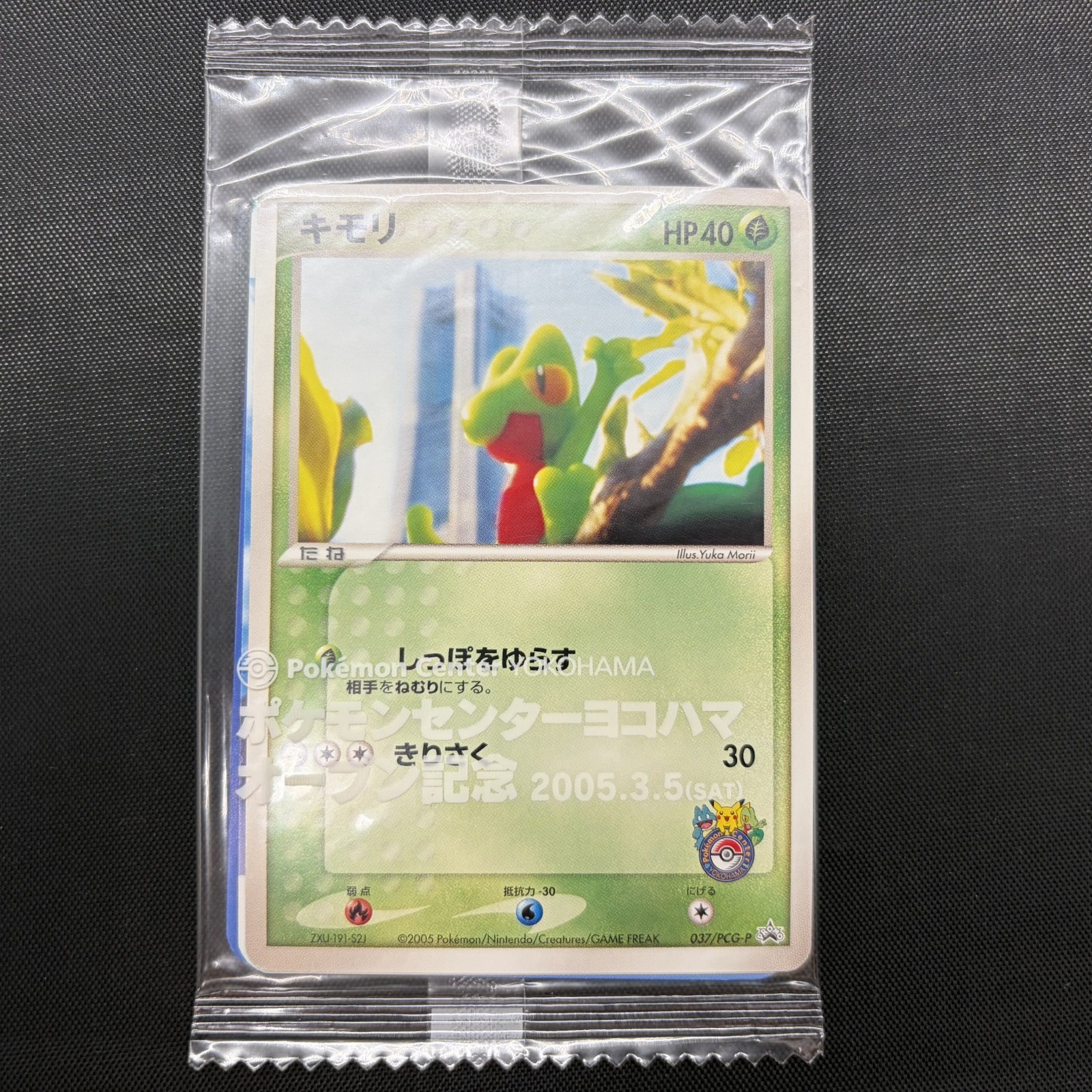 Sealed (EX) Treecko 037/PCG-P Pokemon Center Yokohama Promo Card 2005 Yuka Morii